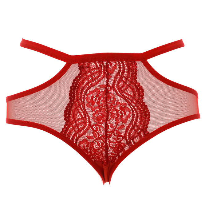 Kanten culotteslip met tailleband 21681 vrouw