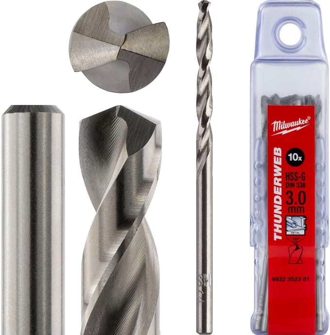 Milwaukee 4932352381 Thunderweb HSS-G Metaalboor - 3 x 33 x 61mm (10st)