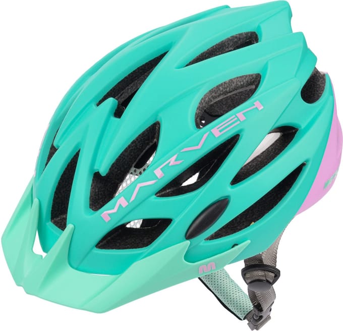Meteor Marven M - Fietshelm - 55-58 cm, mintgroen/roze