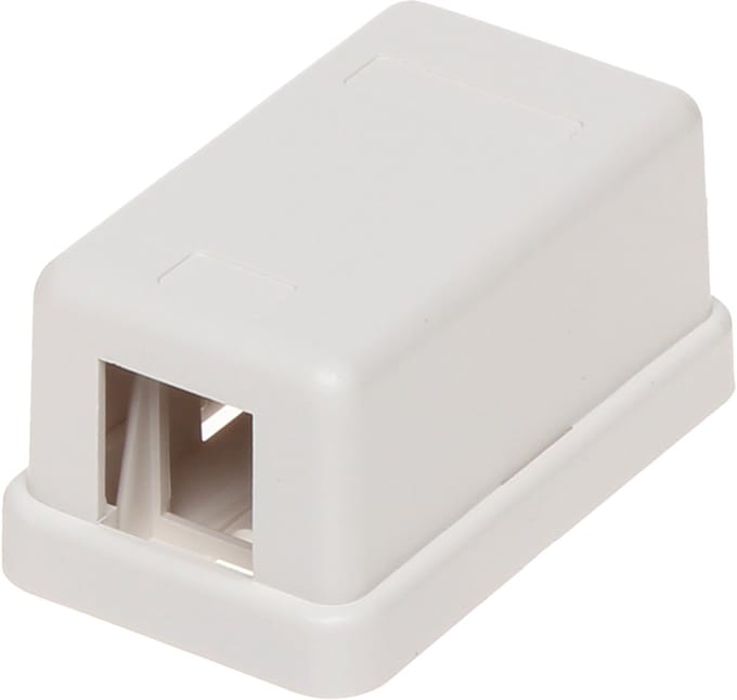 Uitvoerdoos voor 1 Keystone module / wit