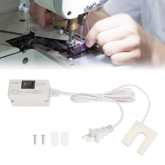 Lampe de table de travail à LED pour machine à coudre en forme de U à économie d'énergie - white