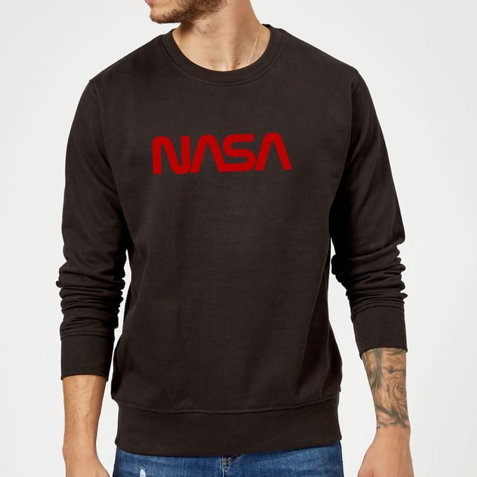 NASA Worm Logotype Trui - Zwart - M