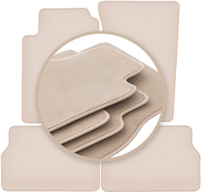 PREMIUM beige vloermatten voor: Kia Sorento I SUV 2003-2009