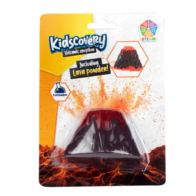Kidscovery wetenschap vulkaanuitbarsting