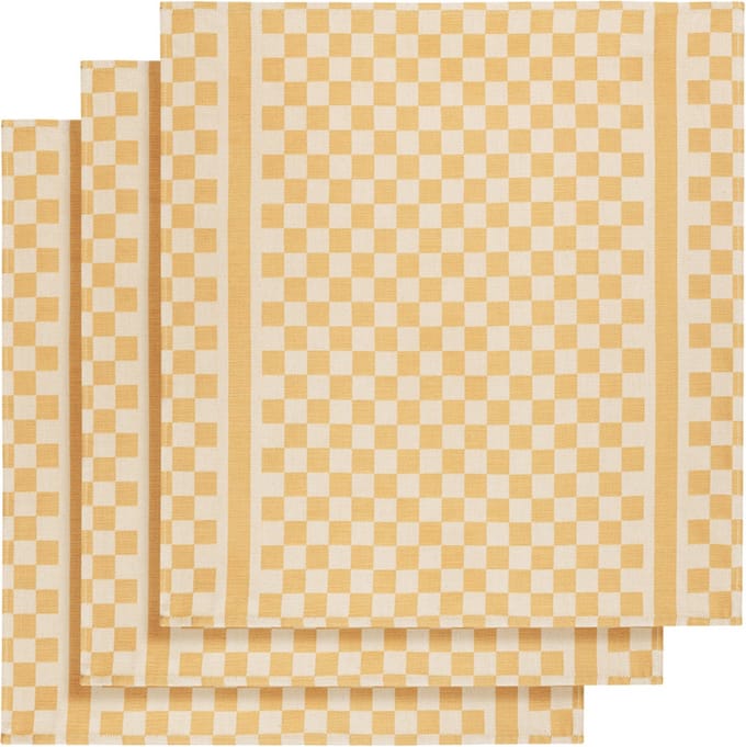 De Witte Lietaer Theedoek Groom-A - 3 stuks - 65 x 70 cm - Katoen