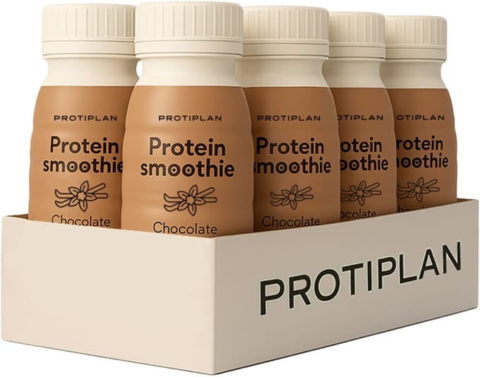 Protiplan - Tray Proteïne Smoothie Chocolade - 8 x 250 ml - Voordeelpak - Ready to go proteïnedrank