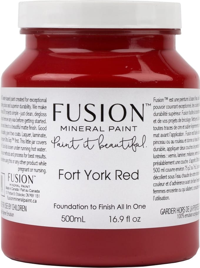 Fusion Mineral Paint - Fort York Red