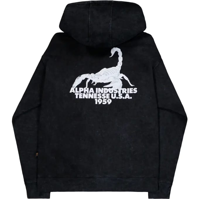 Hoody met bedrukking op de rug Alpha Industries US Scorpion
