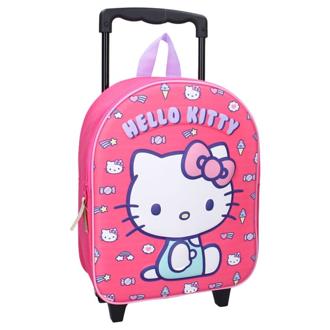 Hello Kitty Another Dimension Trolley Rugzak 3D - Roze