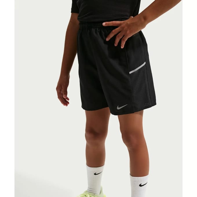 Nike Miler Korte Broeken Kinder - Zwart - Maat 147 - 158 CM - Poly Woven