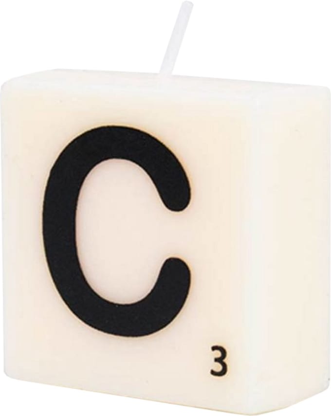 Letter Kaarsje - C