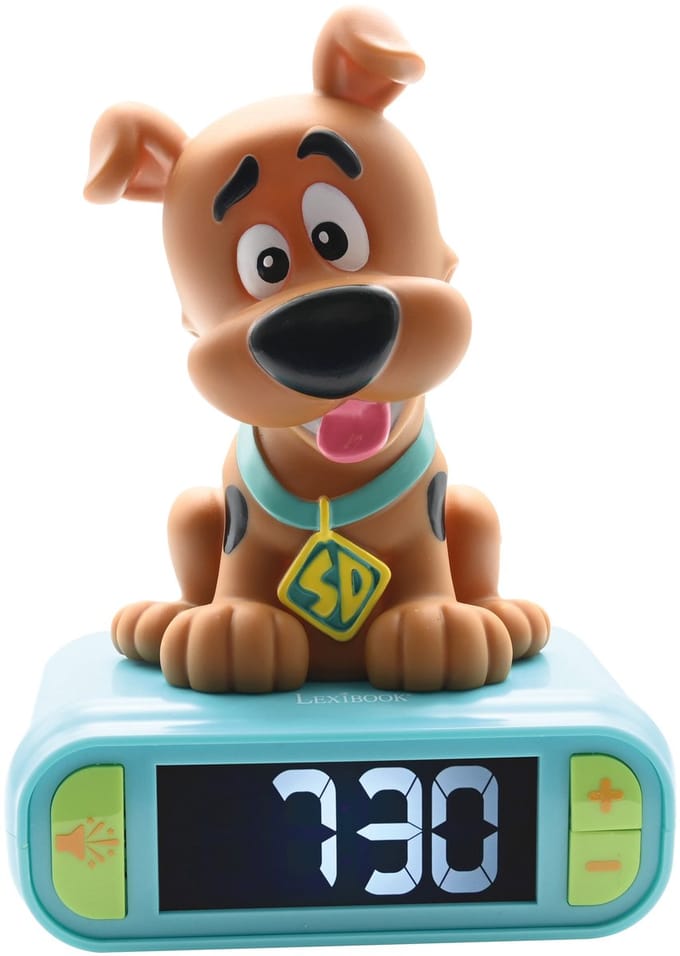Digitale wekker met Scooby Doo 3D nachtlampje en geluidseffecten