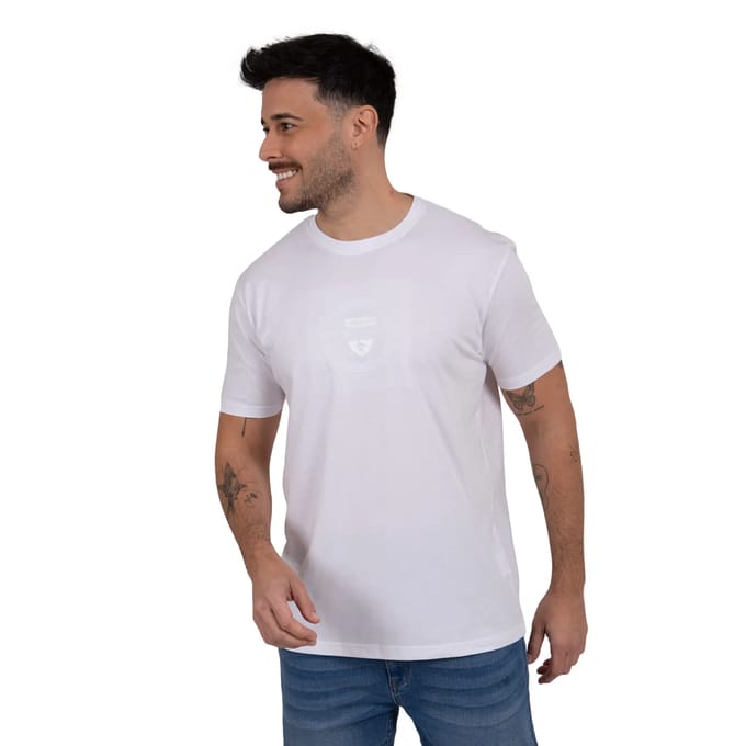 T-shirt met ton-sur-ton bedrukking Camberabero