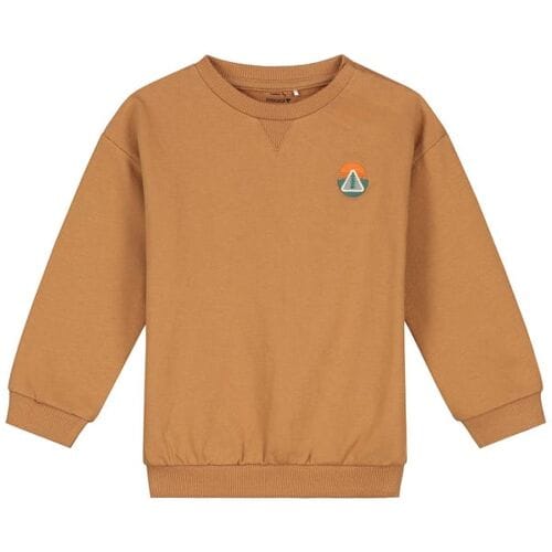 Prénatal baby sweater Dark Yellow Brown 56 heren