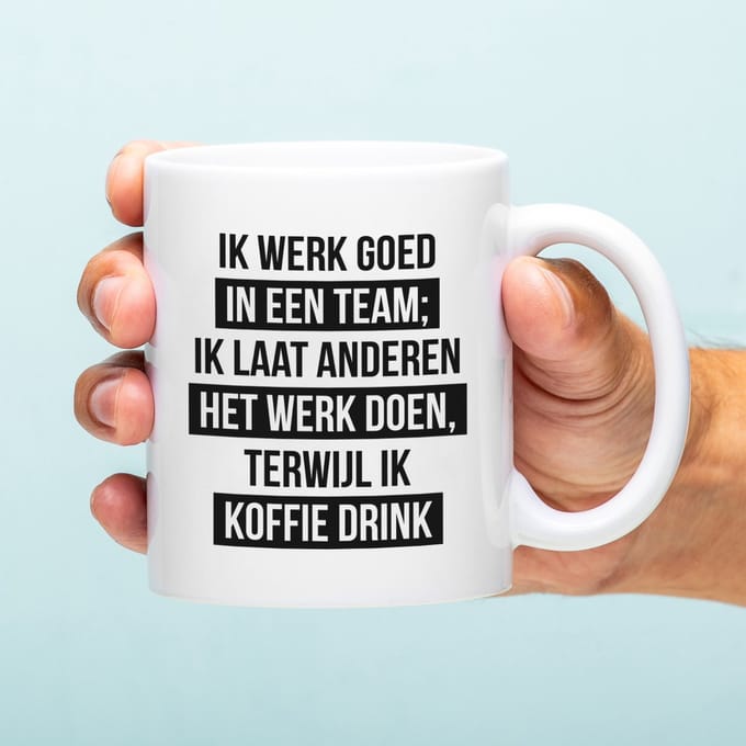 Mok Ik Werk Goed In Een Team van Ditverzinjeniet.nl