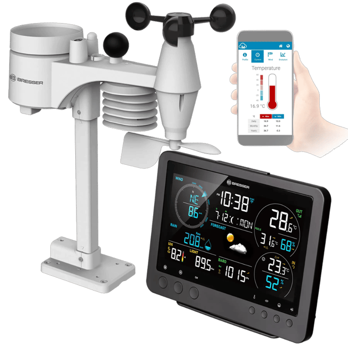 Bresser Weerstation - Bise - 8-in-1 weerstation - Wifi