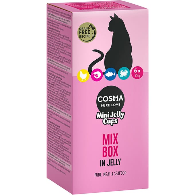 Cosma Mini Jelly Cups 24 x 25 g  - Mix