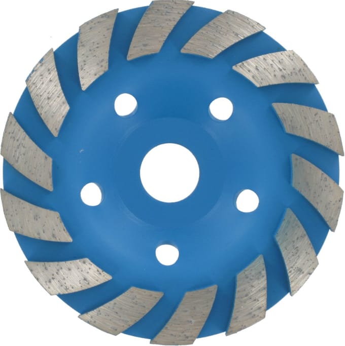 Work Plus Diamant Slijpschijf met Schuine Kom - 125 mm