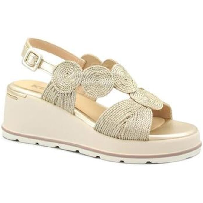 Sandalen met sleehak Keys KEY-E26-12112-GO