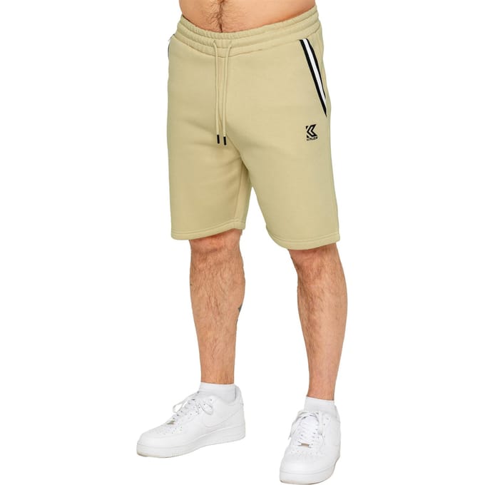 Kruze | Heren fleece shorts met tape