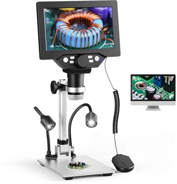 Digitale Microscoop met 7 Inch Display en Verstelbare Verlichting