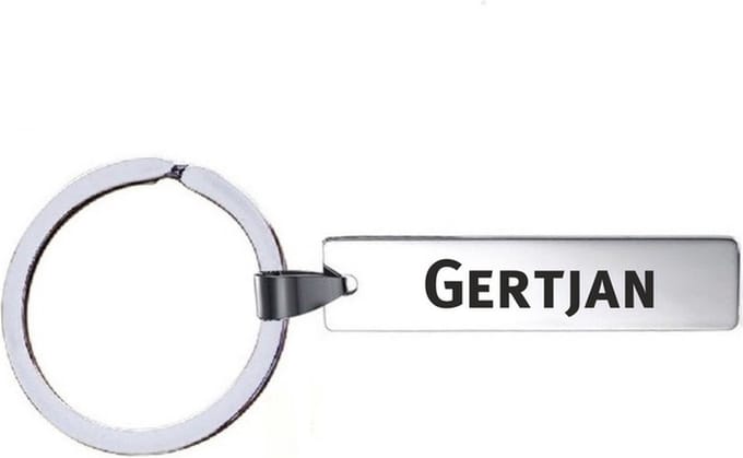 Sleutelhanger Met Naam - Gertjan - RVS
