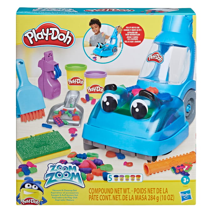 Play-Doh Zoom Zoom Stofzuiger en Opruimset Klei