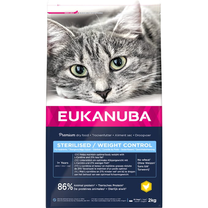 Eukanuba Kattenvoer Adult Sterilised - Weight Control 2 kg