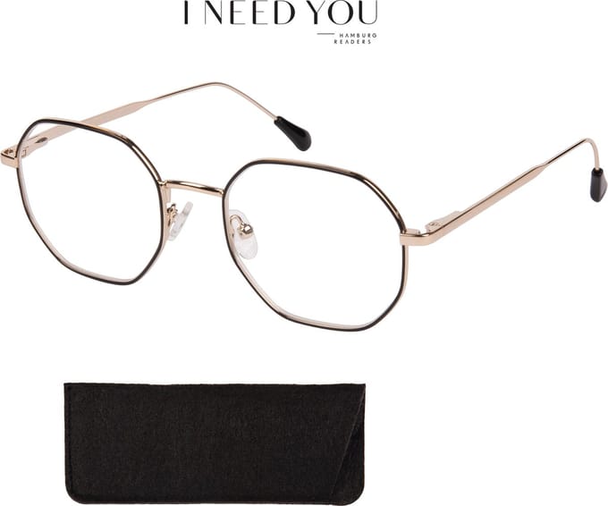 Lesebrille I Need You +1,50 dpt Yoko grün-gold