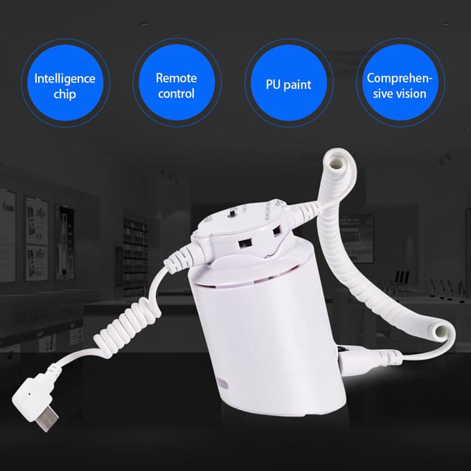 Mobiele Telefoon Anti-Diefstal Display Alarm Mobiele Telefoon Standaard Winkel Houder Type 2 white
