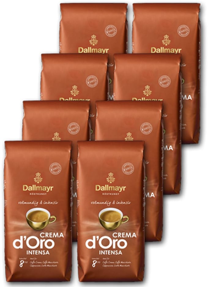 Dallmayr - Crema d'Oro Intensa Bonen - 8x 1 kg
