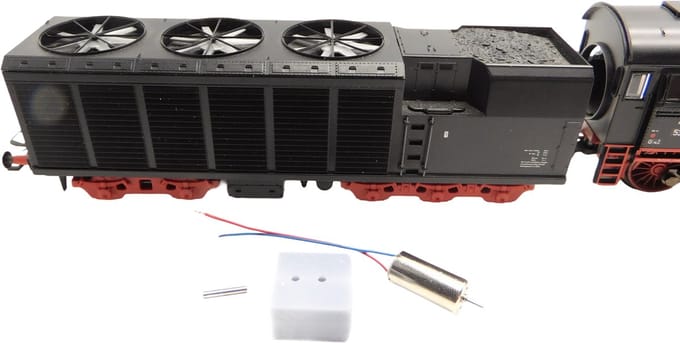 micromotor HMT009 motor ombouwset voor Märklin / Trix BR 52, BR 53 Fan / Lüfterantrieb