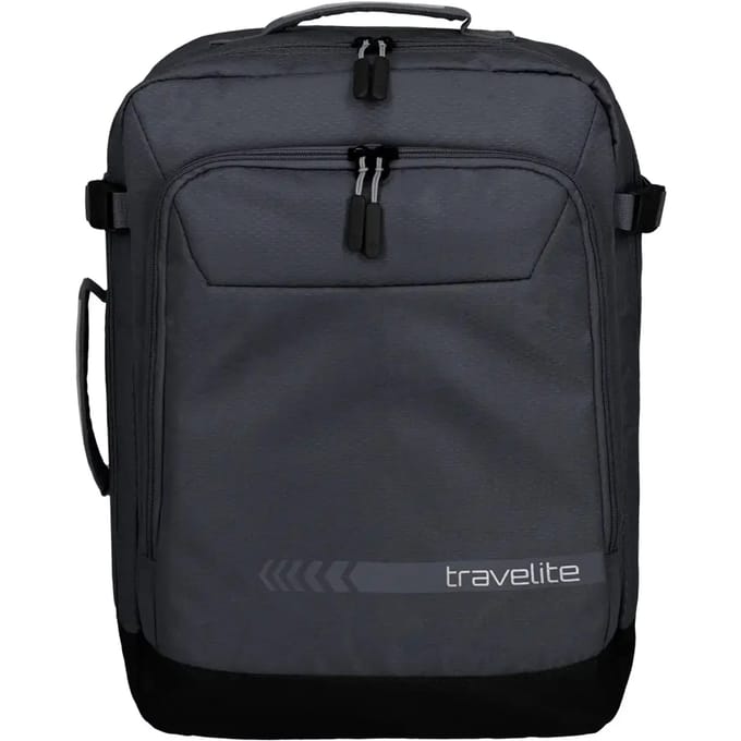 Travelite Kick Off Cabin Size Duffle/Backpack 35L - Dark Anthracite – Handbagage tas + rugzak – Van polyester – Reistassen, reistassen zonder wielen en rugtassen