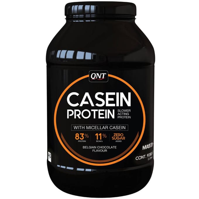QNT Casein Protein | slow released eiwitshake | 908 gram | chocolade