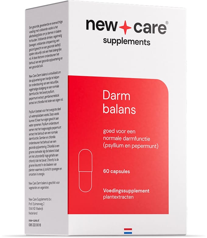 New Care Darm balans - stoelgang - 60 capsules - vegan