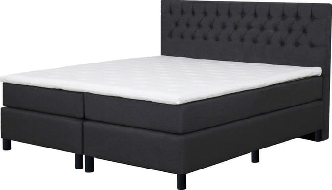 Boxspringset Vienna - 160x200 cm  - met Bonellvering matras + topdekmatras