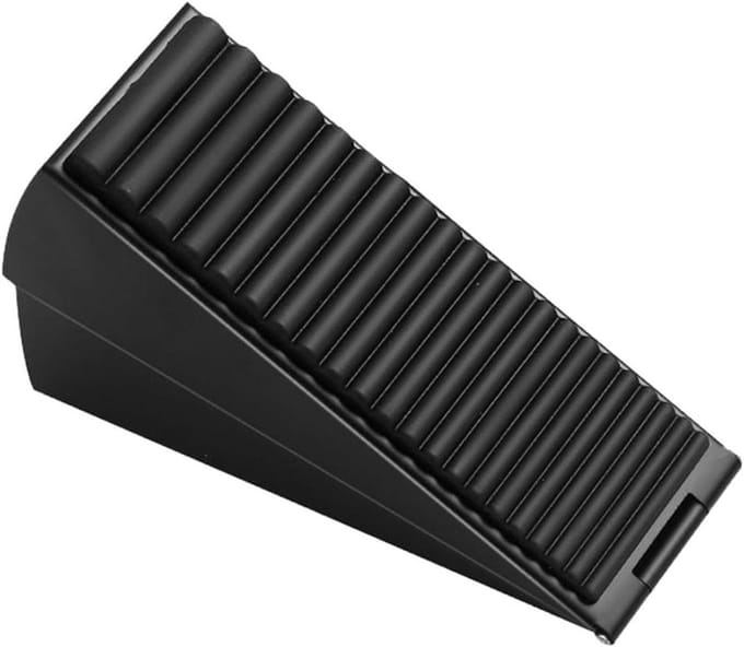 Zware Deurstoppers - Deurwiggen - Zware Deuren - Verstelbare Veer - 7.5 cm Hoog - Zwart