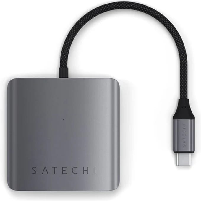 Satechi 4-Port USB-C Hub with PD USB hub - 4 - Zilver