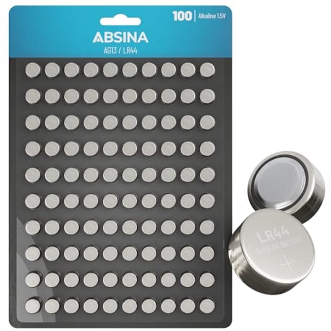 Knoopcellen AG13 LR44 - 100 stuks Alkaline 1,5V - Lekvrij en Langdurig