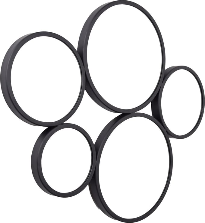LOFT42 Bubbles Large Wandspiegel - Zwart - 82x70x3
