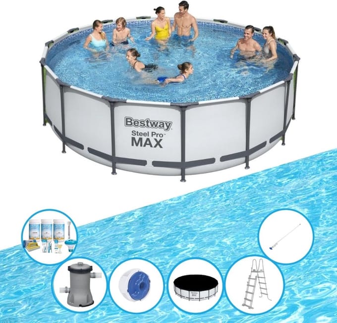 Bestway Zwembad Steel Pro MAX - Zwembadset - 457x122 cm