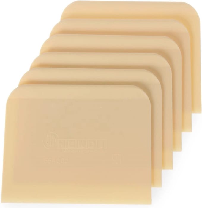 Racloir rectangulaire pour pâtisserie pour portionner la pâte, set de 6 - Hendi 554364 6 Pieces