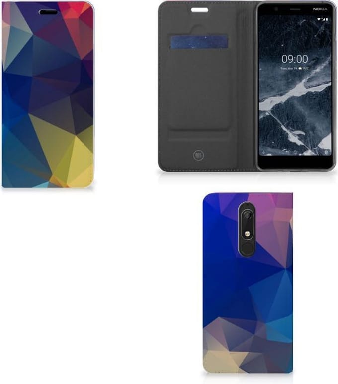 Nokia 5.1 (2018) Stand Case Polygon Dark