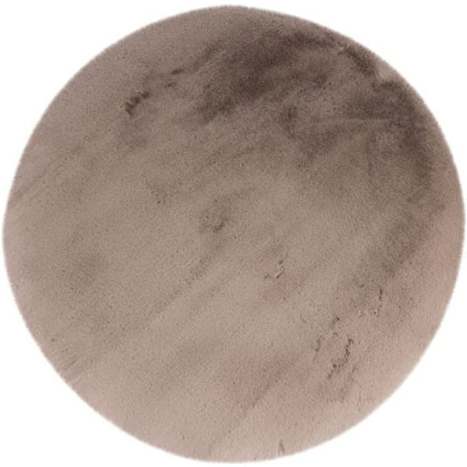 Muratap Heaven fluffy soft vloerkleed hoogpolig effen tapijt - 200 cm rond