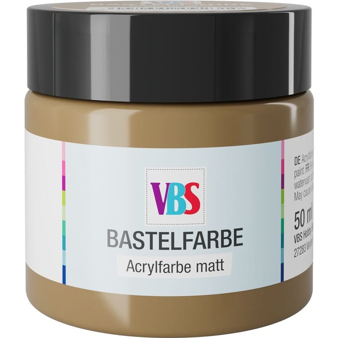 VBS Knutselverf, 50 ml - Grijsbruin