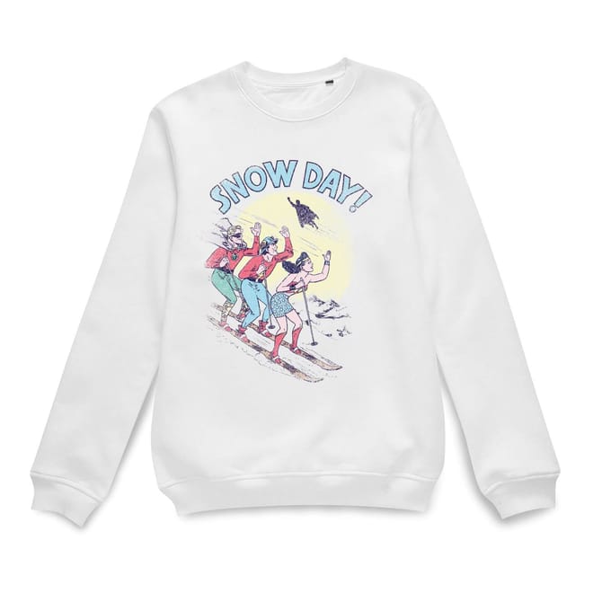 DC Snow Day! Christmas Jumper - White - M