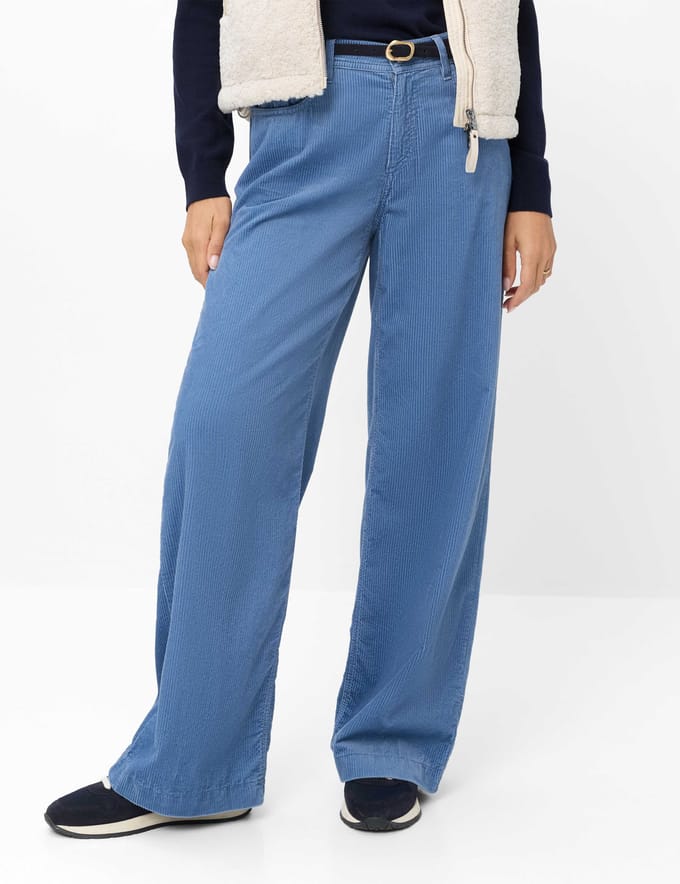 Brax Dames Palazzobroek  Style MAINE MOONLIGHT BLUE, blauw, maat 40K