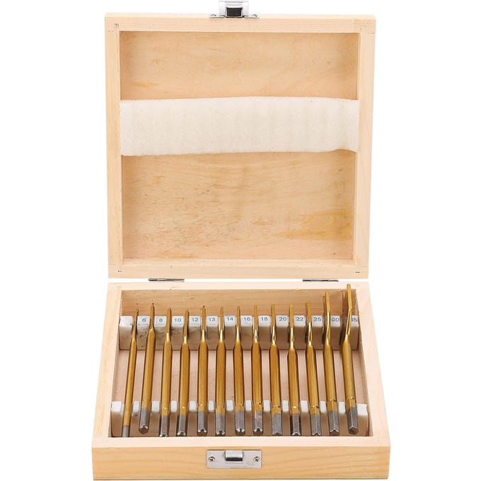 13-delige 14 inch zeskantige schacht koolstofstaal platte boorset voor elektrische handboormachine