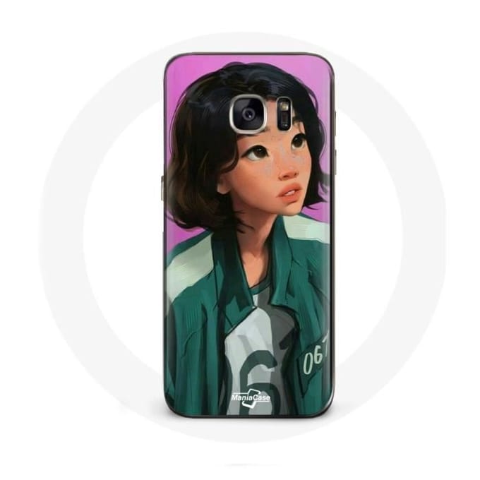 Hoesje voor Samsung Galaxy S7 Edge Squid Game Kang Sae Byeok art