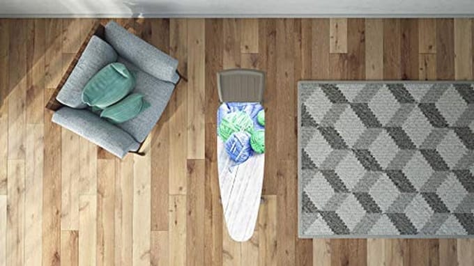 Strijkhoes 130 x 50 cm - Blauwe Overtrek Maat L
